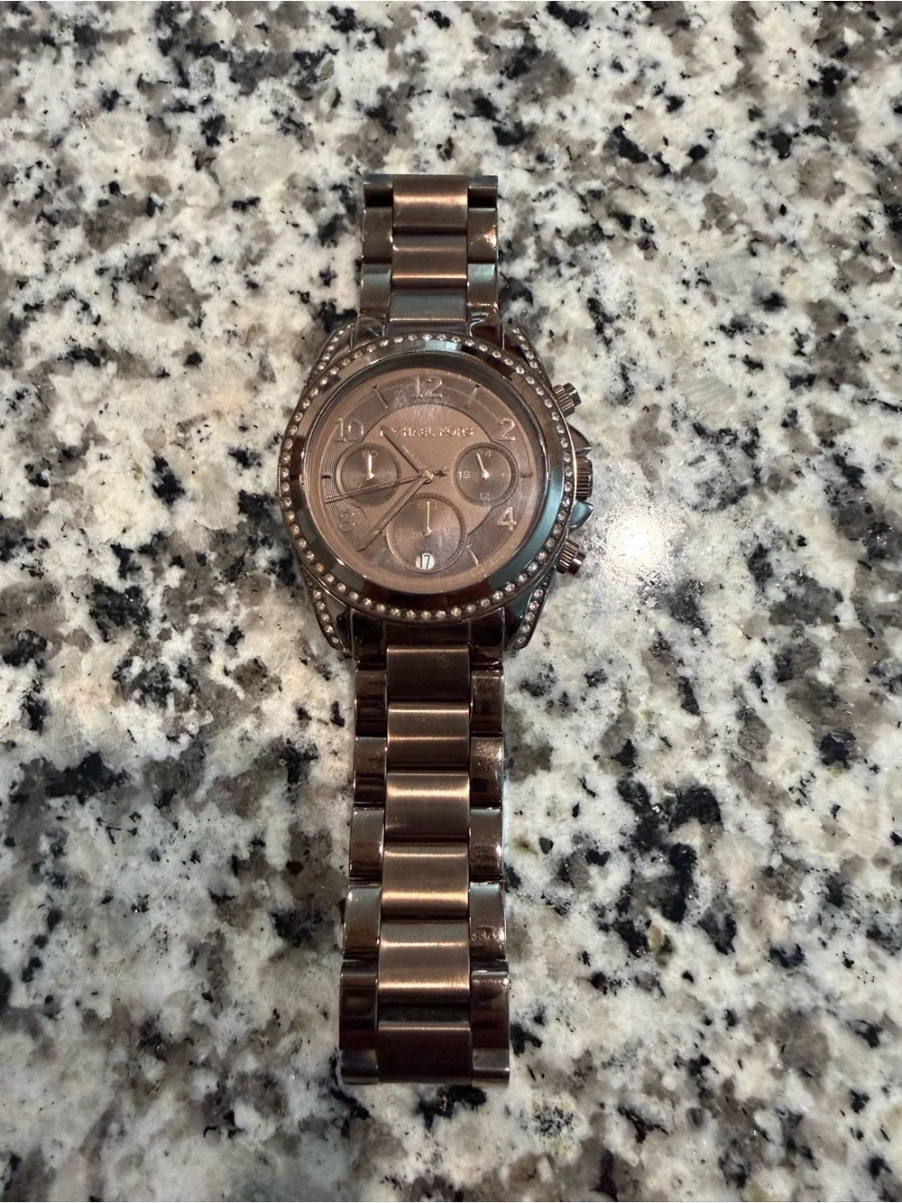 Michael Kors Rose Gold Bracelet Chronograph Watch